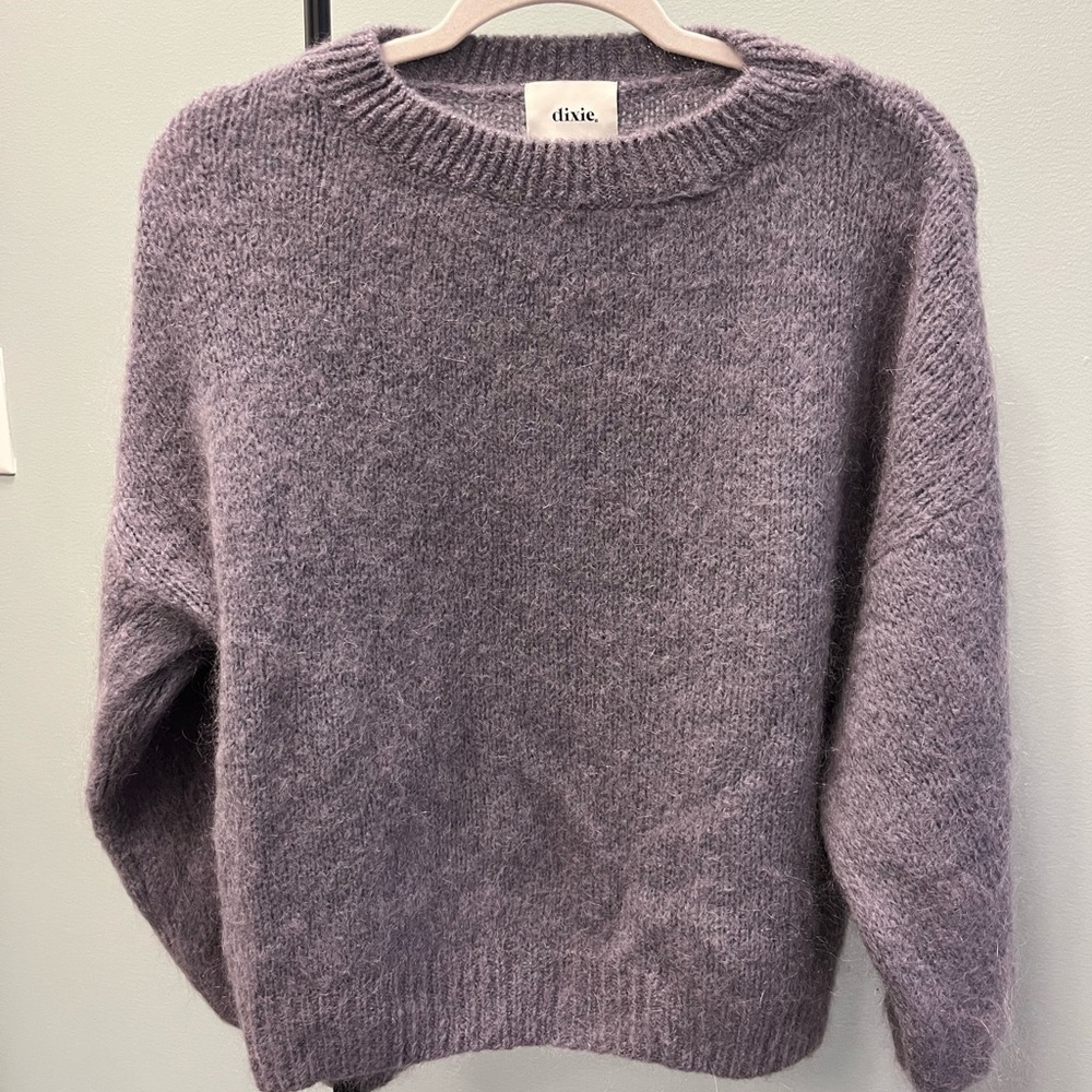Dixie Made in Italy Mohair Crew Neck Sweater, Size S